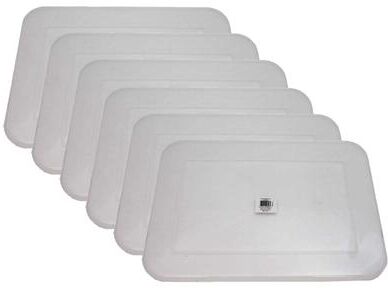 Teacher Created Resources Clear Plastic Storage Bin Lid - Large, Pack of 6