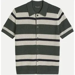 Strickshirt in Häkel-Optik Grün XXL