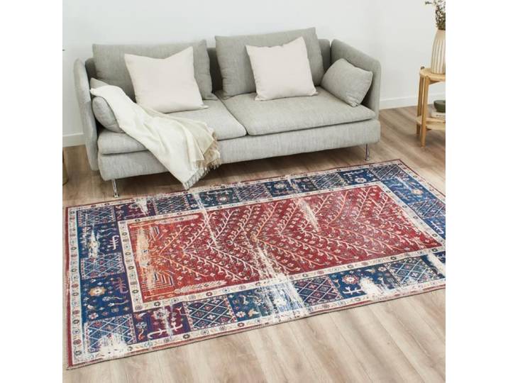 Tapis de salon - NAZAR - RADOM - Vintage - 120x170 cm - Rouge
