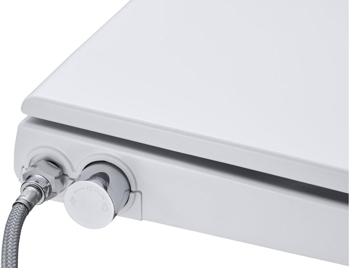 WC-Sitz DIAQUA "Lavalino mit Duschfunktion", weiss (weiß), B:37cm, WC-Sitze, WC-Sitz weiß Einheitsgröße