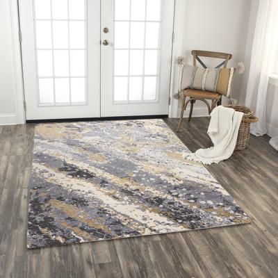 Alora Decor Belice Transitional Gray/Multi Wool/Tencel Blend Area Rug
