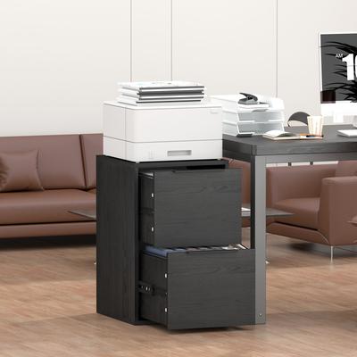 Kodotan sofa "24""H 2-Drawer Vertical File Cabinet, Filing Cabinet with Full-Extension Drawers and Hanging Rails for Letter-Size Files"