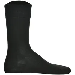 Hudson 1 Paar Herren Socken, Relax Cotton Strumpf, ohne Gummifäden, Einfarbig Schwarz / 41-42 (7-8 UK)