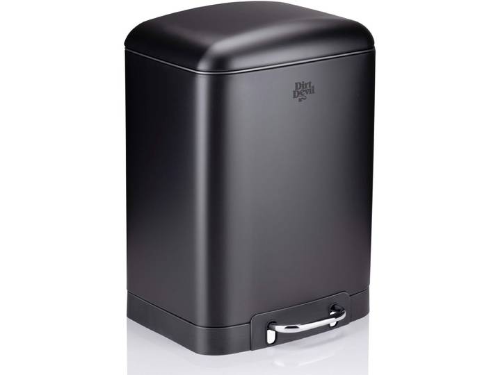 Dirt Devil Pedaalemmer 6 Liter - Prullenbak Badkamer - RVS - Zwart
