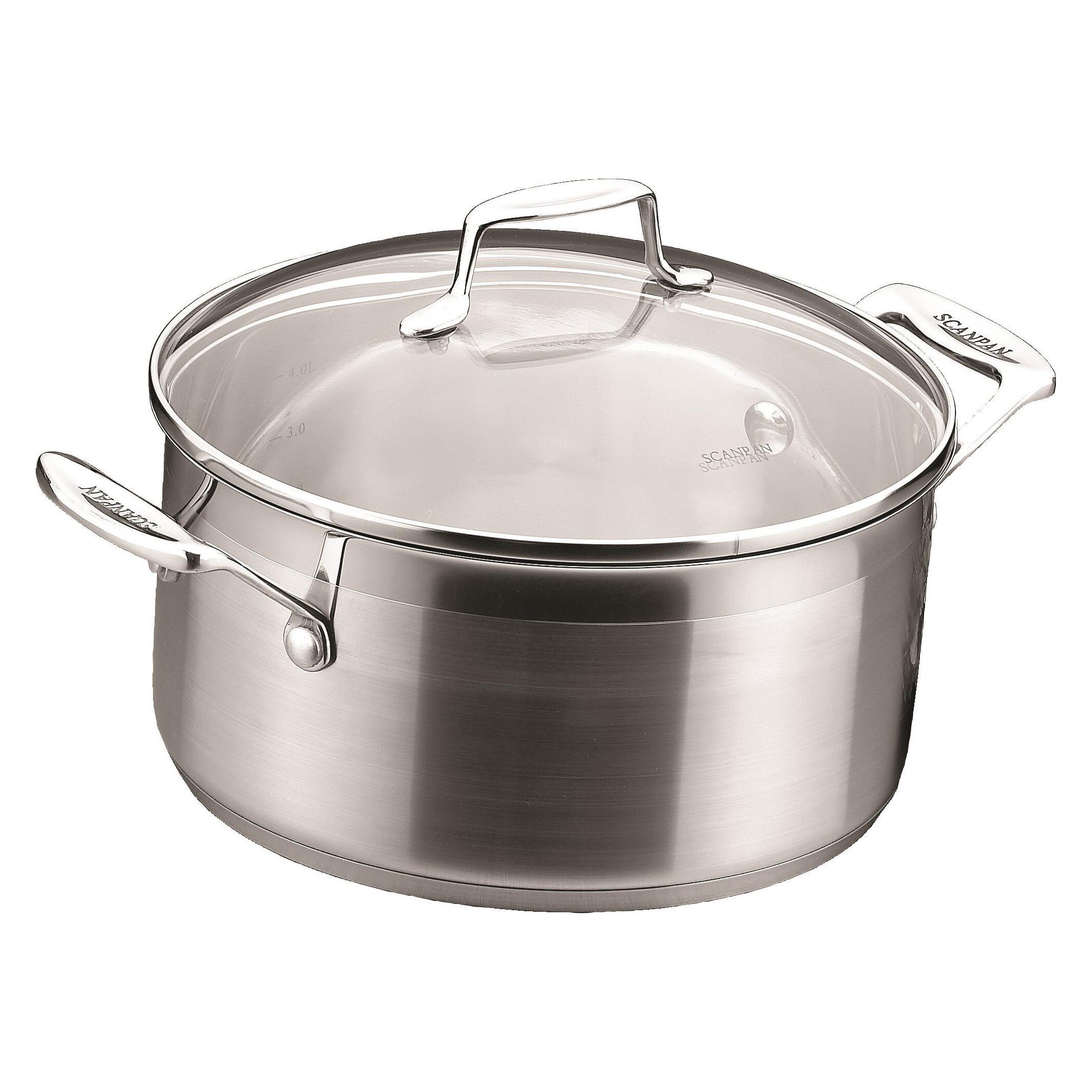 Scanpan Kochtopf IMPACT Ø 24 cm - mit Deckel (Kochtopf, Aluminium, Edelstahl) (71252400)