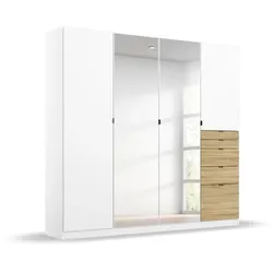 rauch ORANGE Kleiderschrank Ontario 181 x 197 cm Dekor Alpinweiß / Eiche Sonoma