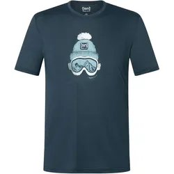 Super Natural, Herren, Funktionsshirt, Gogeanie Tee (L), Blau, Mehrfarbig