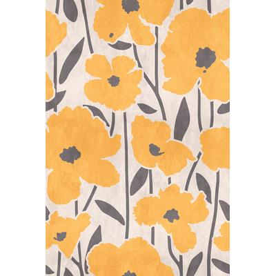 Fototapete LIVING WALLS "Walls by Patel Flower Market", gelb (gelb1), B:1,8m L:2,7m, Vlies, Tapeten, Vlies, Wand