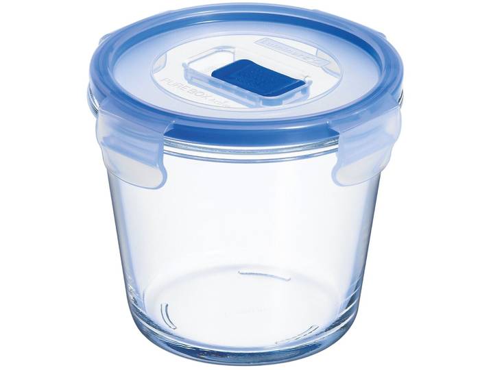 Luminarc Vorratsdose Pure Box Active Blau/Transparent Kunststoff B 12.5 cm T 12.5 cm 0.84 l - Farbe: transparent/blau - Material: Polypropylen/Glas