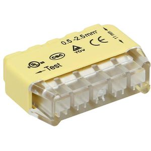 Orno Verbindungsklemme OR-SZ-8004/5/50, 5 Leiter, 2,5mm², zum Stecken, 50 Stück