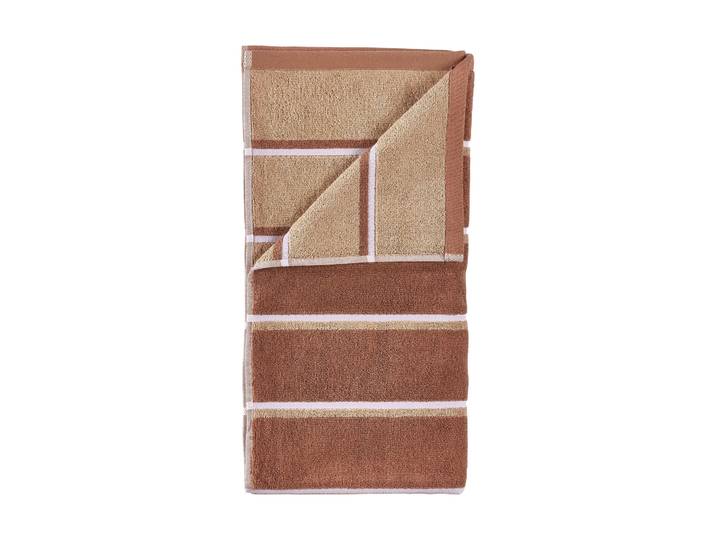 Zone Denmark Serviette de sauna Terracotta-camel-lupine, 50x100 cm
