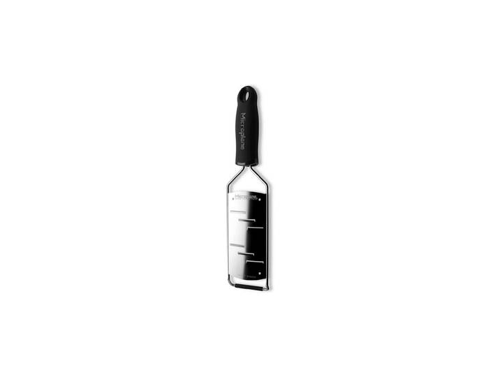 Küchenreibe MICROPLANE Gourmet grob , schwarz, B:7,5cm T:31,2cm, Edelstahl, Küchenreiben, Küchenreibe
