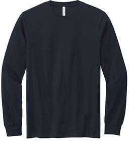 Volunteer Knitwear VL60LS Chore Long Sleeve Top in Strong Navy Blue size 4XL   Cotton
