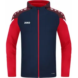 JAKO Performance Kapuzenjacke Kinder marine/rot 128