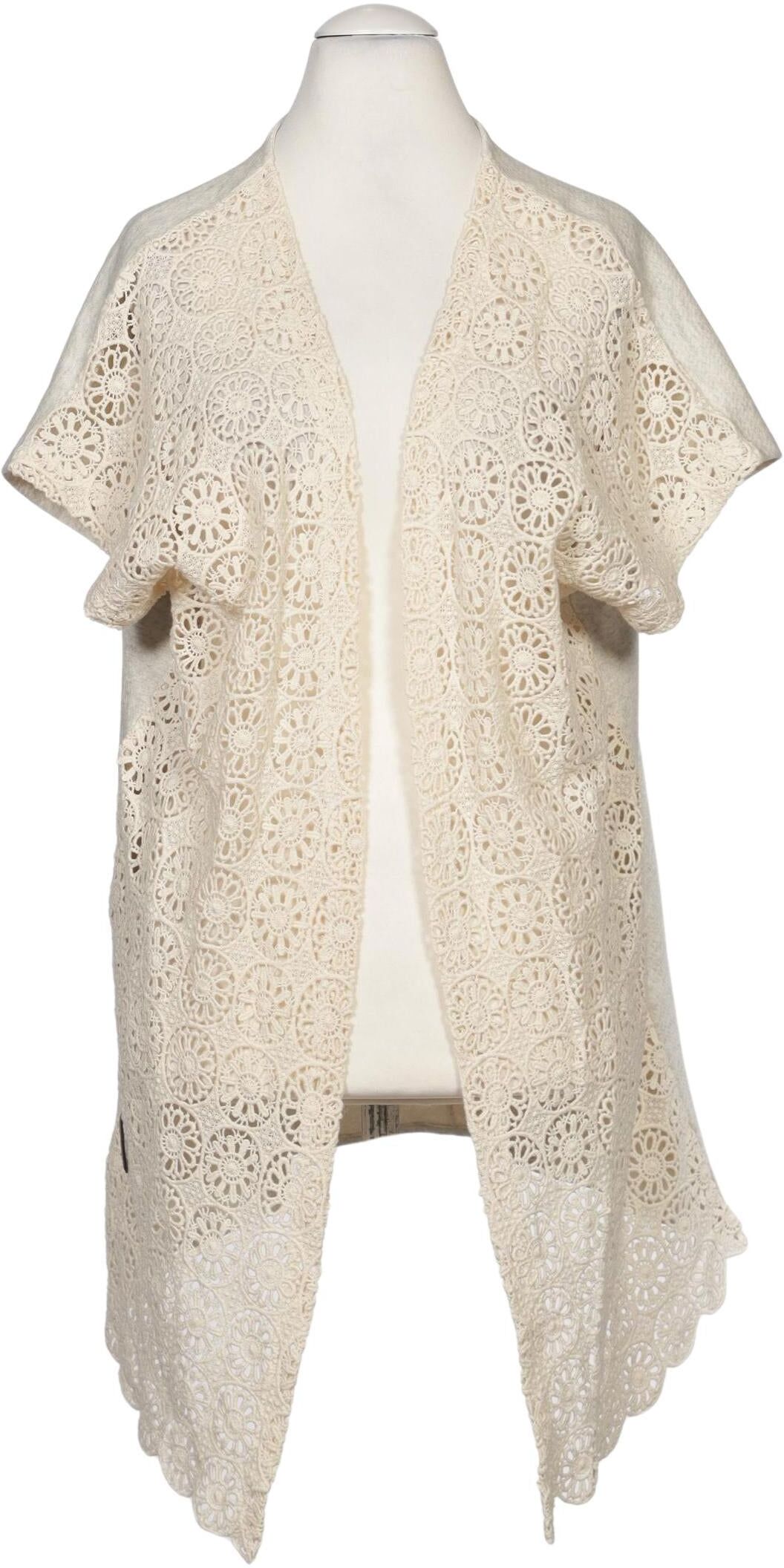 Shisha Brand Damen Strickjacke, Beige, Gr. S, Baumwolle - Second Hand