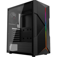 Astral, Tower-Gehäuse schwarz, Tempered Glass