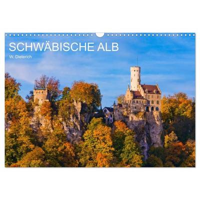 SCHWÄBISCHE ALB W.Dieterich (Wandkalender 2027 DIN A3 quer), CALVENDO Monatskalender