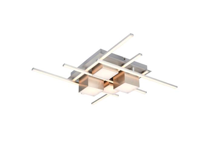 Trio Roger Deckenleuchte LED Metall Nickel matt Switch Dimmer