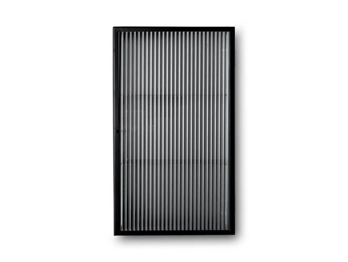 Ferm Living - Haze Wandschrank, Reeded Glas, schwarz