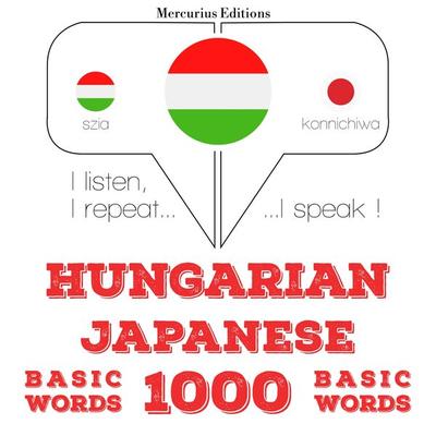 Magyar - japán: 1000 alapszó - JM Gardner, Audio, 9782821148741