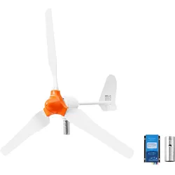 VEVOR 1000W 12V Horizontale Windkraftanlage mit Wind- & Solar-Hybridregler, 3 Rotorblätter, 3-Phasen-Wechselstrom, IP67 & Überladeschutz, MPPT- & PWM-Hybridregler, Windturbine für Haus & Inselsystem