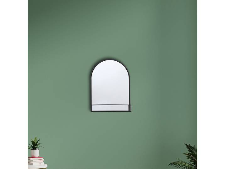 Miroir mural Mapei avec étagère 30 x 40 x 5cm Métal Impression sur verre de sécurité 30 x 40 x 5cm