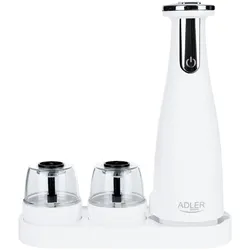 Adler AD 4449w Elektr. Salz- und Pfeffermühle 3in1 Mühle mit USB