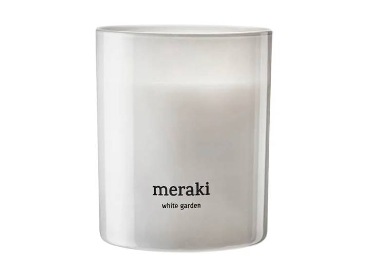 Meraki Bougie parfumée Meraki, 35 heures Jardin blanc
