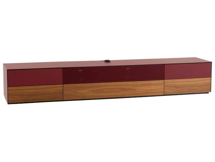 TV-Möbel Sonorous Elements, Velourglas Bordeau, Front