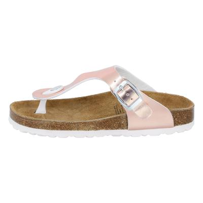 Zehentrenner LICO "Zehenstegpantolette Bioline Trend Kids", Mädchen, Gr. 39, rosa, Synthetik, Schuhe Zehentrenner