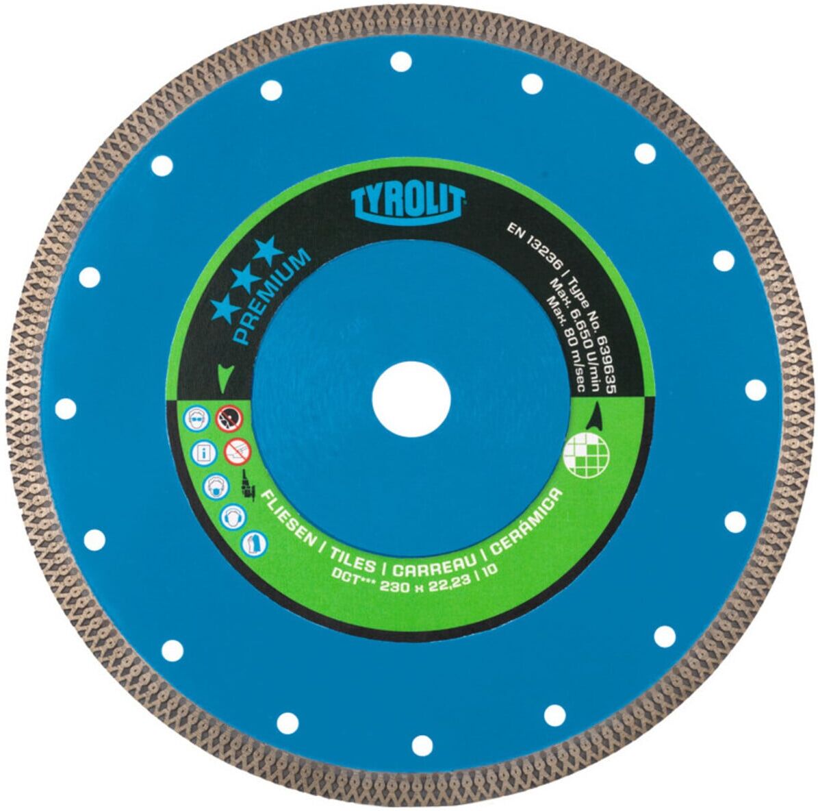 TYROLIT Diamant-Trennscheibe PREMIUM*** Fliesen, Scheiben-Ø: 115 mm (639559)