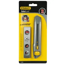 STANLEY Cutter Interlock mit fünf Carbide Ersatzklingen 18 mm - 7-10-018
