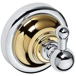 Brillantbad BETRO GOLD Kleiderhaken Messing Gold Chrom 65x65x65 mm für Bad & Küche >> zum Bohren