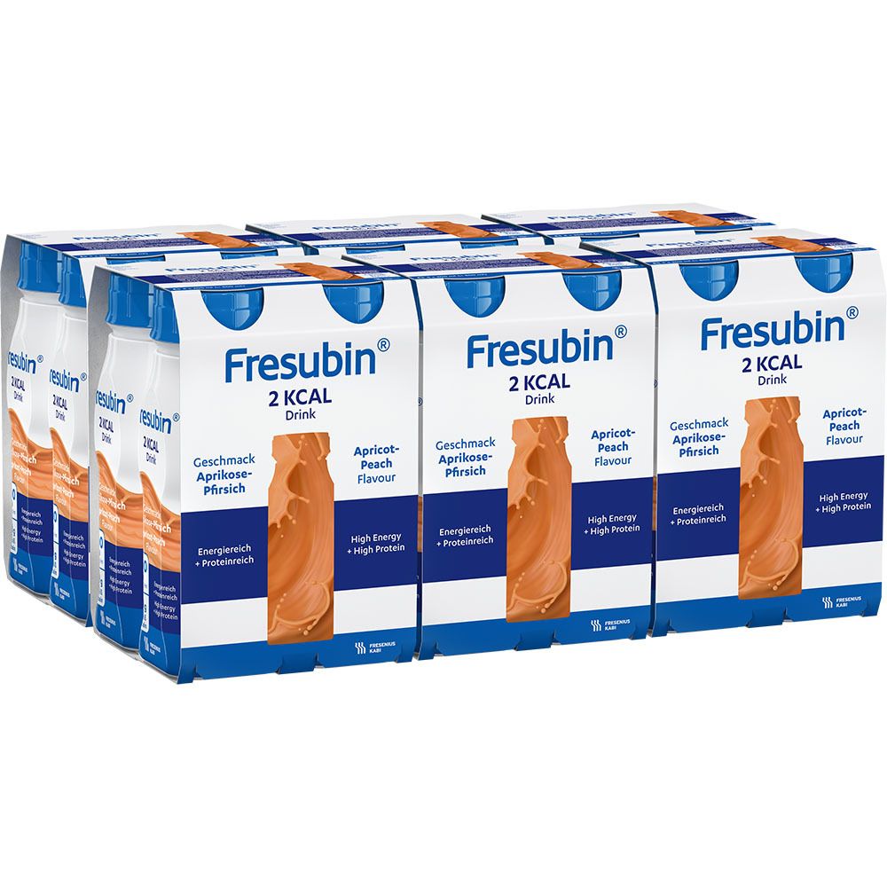 Fresubin 2 kcal Drink Aprikose Pfirsich Trinkfl. 24x200 ml Lösung