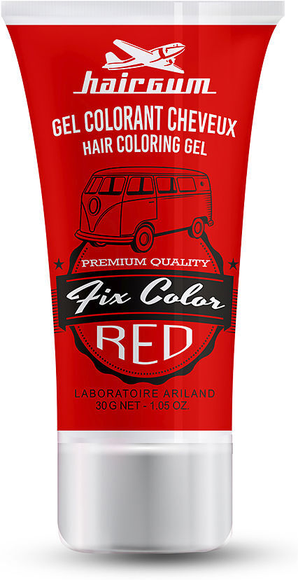 Hairgum Fix Color gel colorant #red