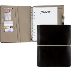 Filofax Systemplaner Domino Organiser Black, jahresunabhängig, schwarz, Kunstleder, A5