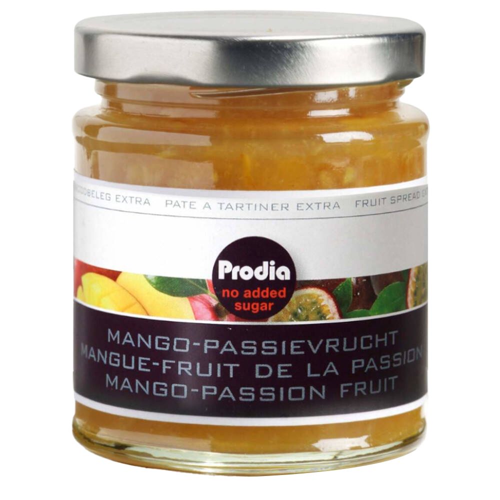 Prodia Broodbeleg Extra Mango-Passievrucht 215 g Futter