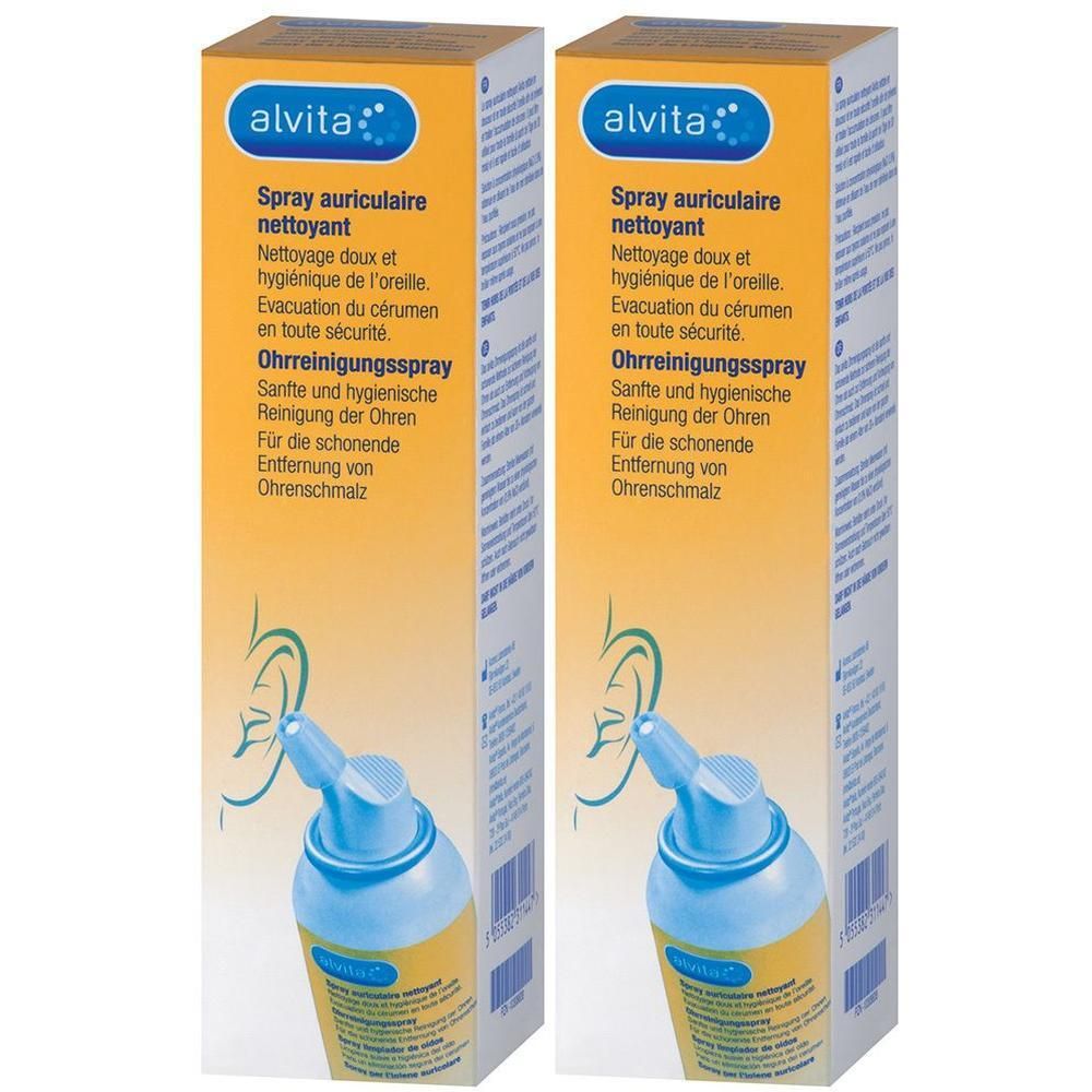 Alvita Ohrreinigungsspray 2x 2x100 ml Spray