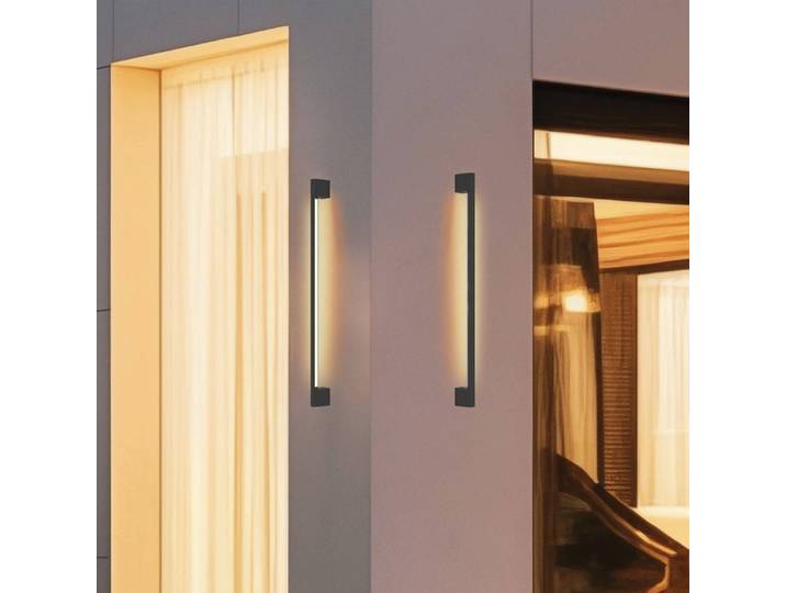 Viokef LED Außenwandleuchte Tessa, alu / grau / zink, Aluminium, Modern