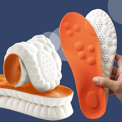 3 Paar revolutionäre orthopädische Einlegesohlen mit 4D-Cloud-Technologie, superweich, ultrakomfortable Einlegesohlen, 4D-Sportschuh-Einlegesohlen, Akupunktmassage-Einlegesohle für den