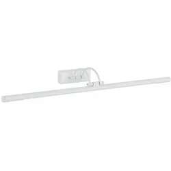PAPUQ LED-Wandleuchte 16W für Bilder und Spiegel, 90 cm, 3000K Warmweiß, mattweiß, schwenkbarer Kopf 300°