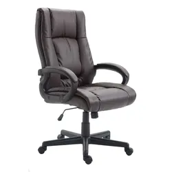 CLP Bürostuhl ergonomisch mit Rollen und Höhenverstellung, Chefsessel höhenverstellbar und Wippfunktion, rückenschonend, Drehstuhl Sparta