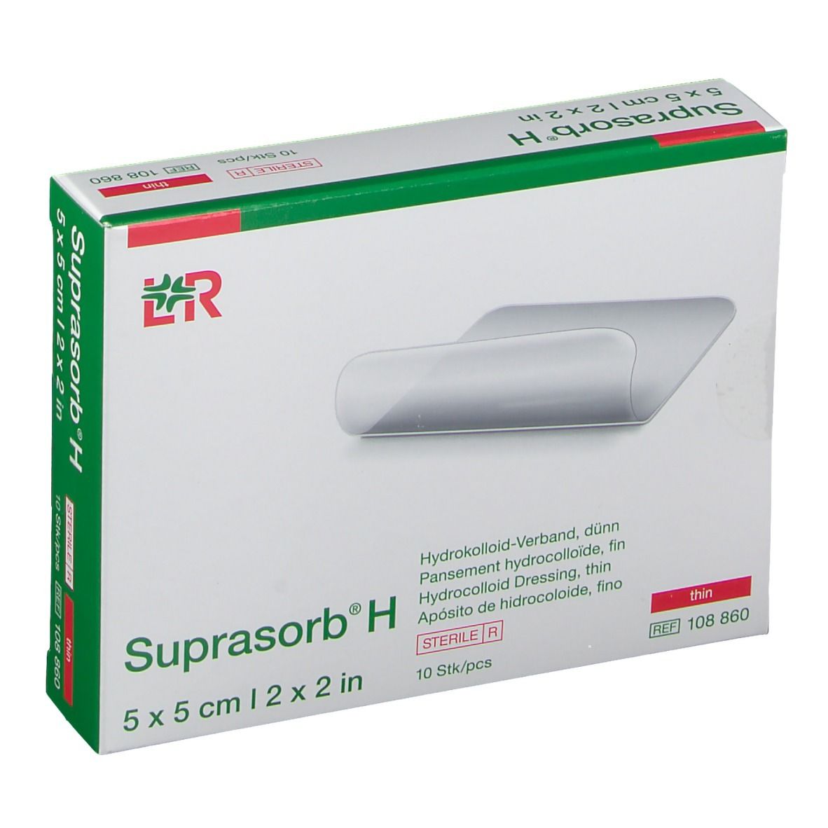 Suprasorb H Hydrokoll.Verb.dünn 5x5 cm 10 St Verband