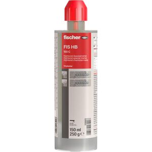 Fischer Injektionsmörtel Highbond-Spezialmörtel FIS HB 150 C, 2K-Verbundmörtel, mit Statikmischer, 150ml