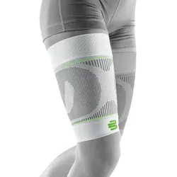 BAUERFEIND SPORTS Kompressionsbandage Oberschenkel weiß, short, Gr. L