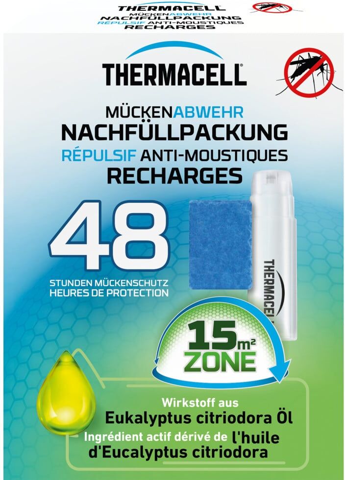 Thermacell Mückenabwehr Nachfüllpackung 48 Stunden 1 Stück mit natürlichem Wirkstoff