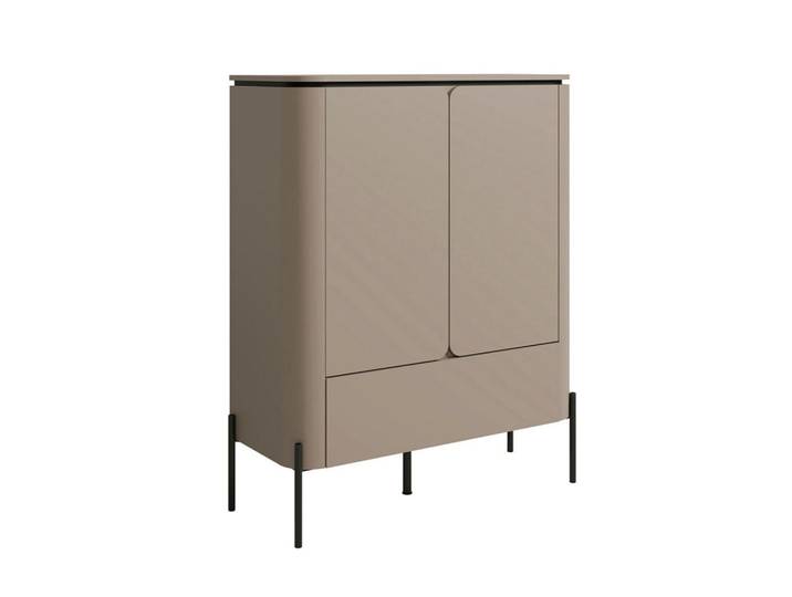 Petits-meubles Sideboard Taupe, Holzwerkstoff, 1 Schubladen, 98x123.2x39.5 cm, Kleinmöbel, Kommoden, Sideboards