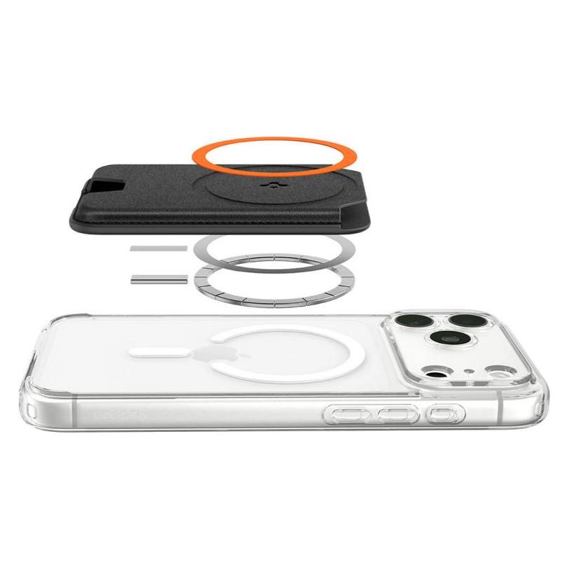 Spigen Valentinus MagFit+ Magnet-Geldbörse MagSafe - schwarz (Apple iPhone X) (380647)