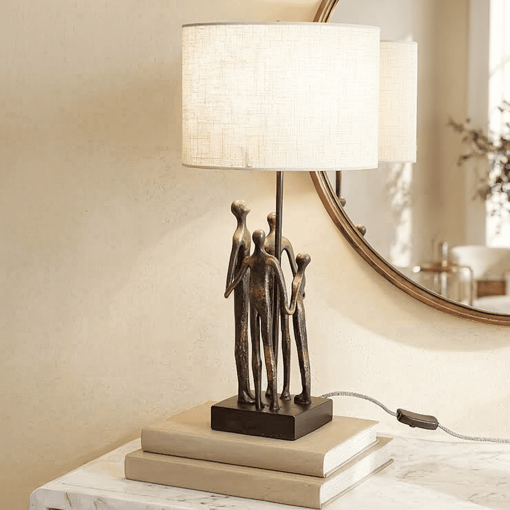Georgiana Bronze Family of Four Decorative Table Lamp