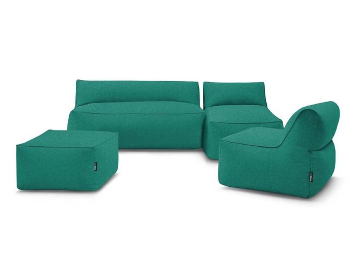 Gartensofa BOBOCHIC RIVIERA Stoff hellblau